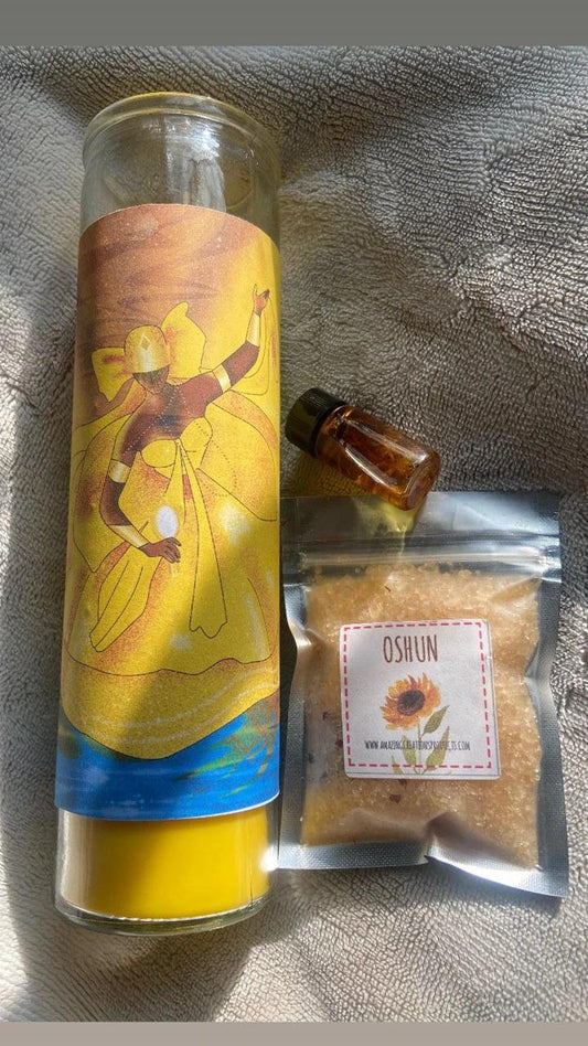  Oshun Scented Candle Kit -  available at Amazing Creations Products . Grab yours for $35 today!