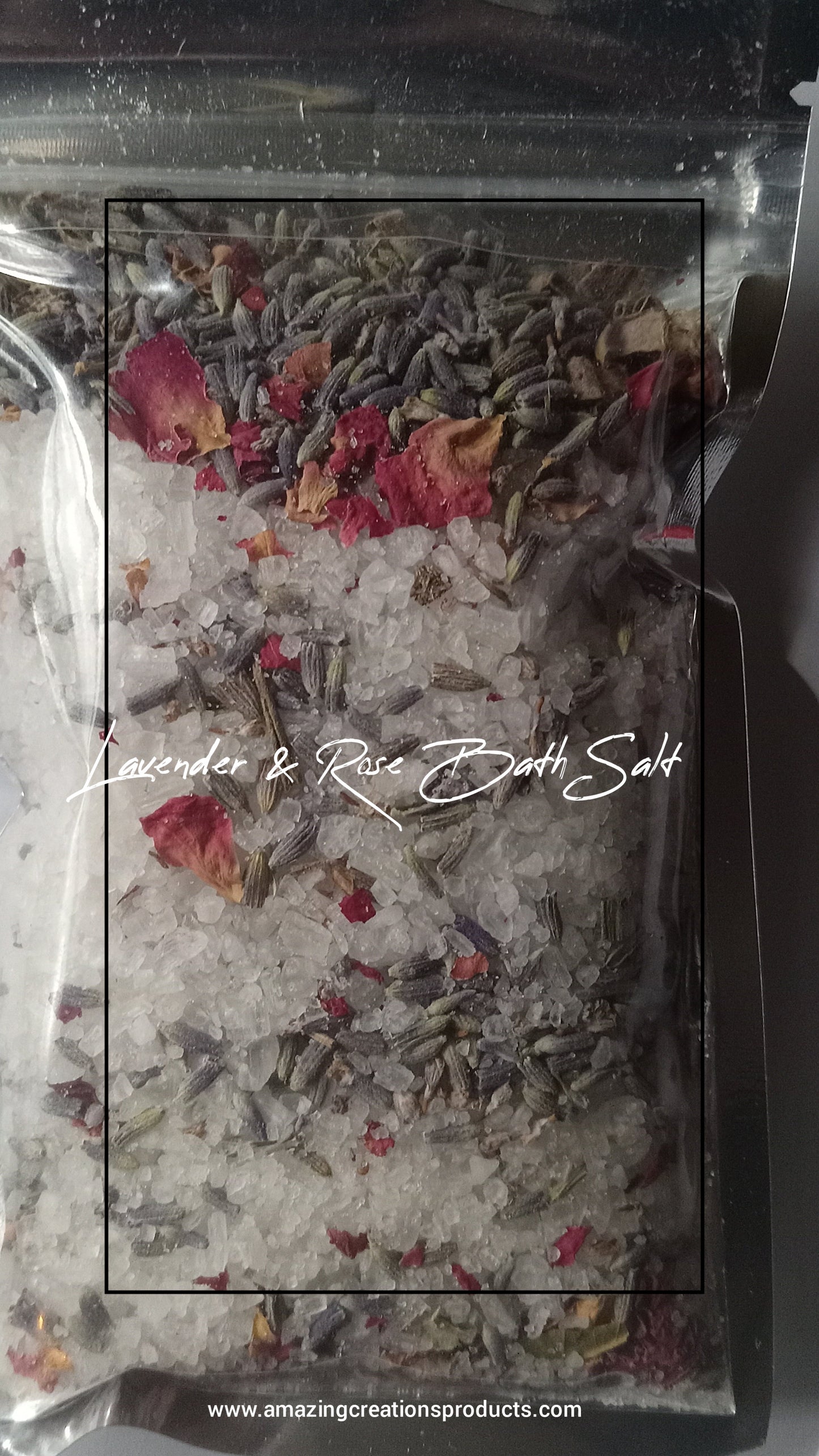 Lavender & Rose Bath Salts - available at Amazing Creations Products . Grab yours for $10 today!