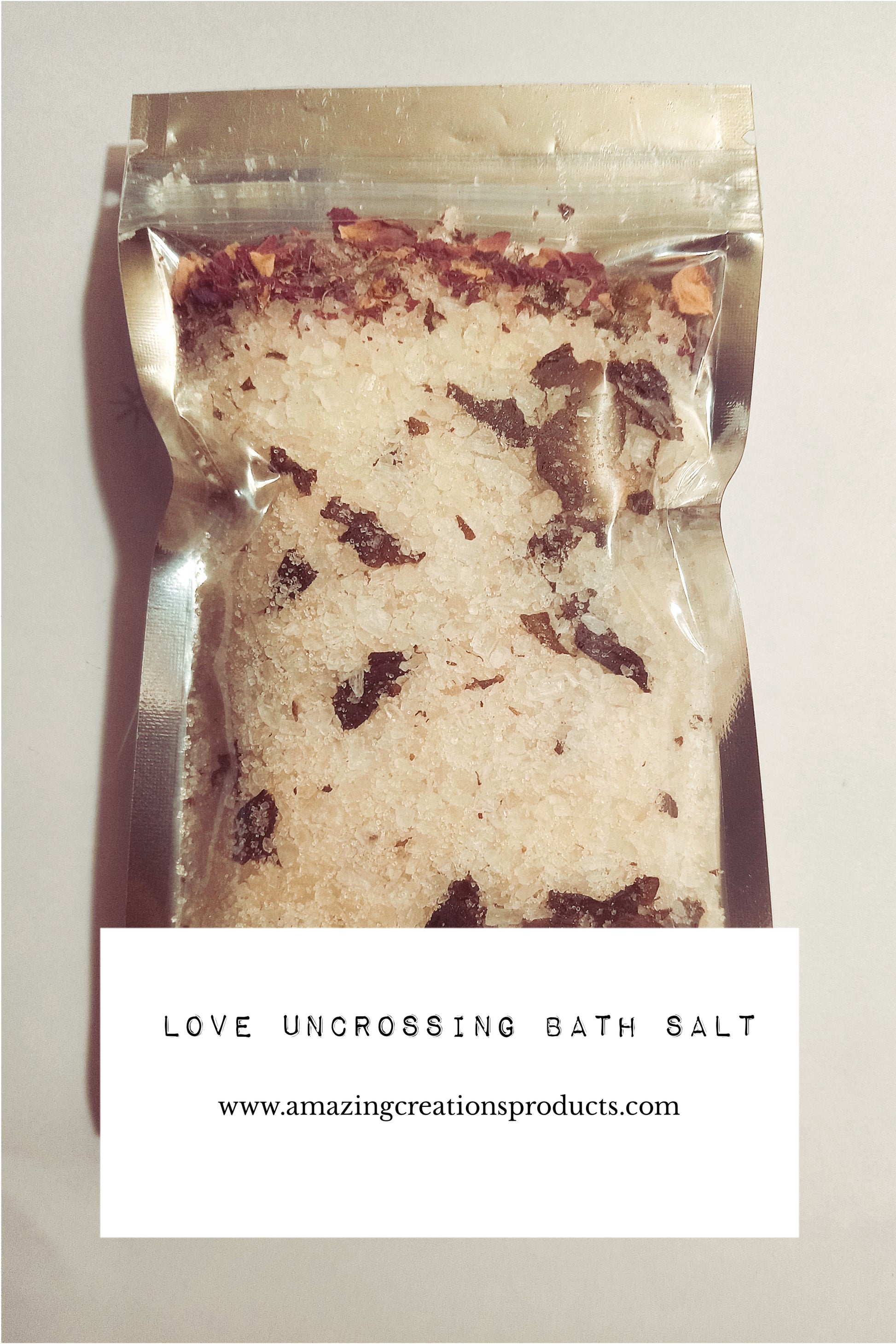  Love Uncrossing Bath Salt - Bath Salts available at Amazing Creations Products . Grab yours for $11 today!