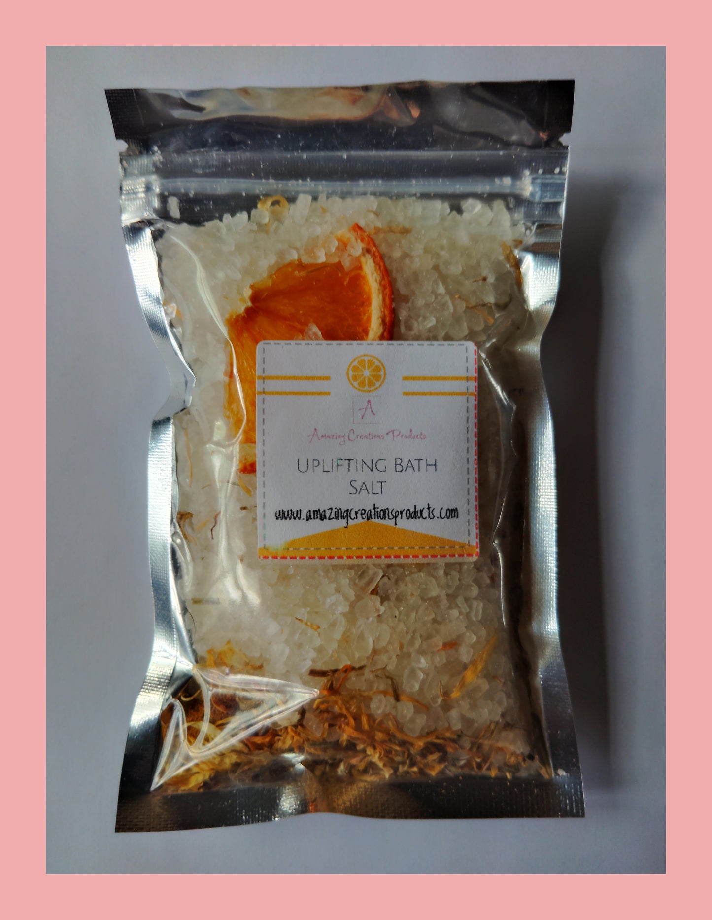 Orange Bath Salt (Uplifting) - Bath Salts available at Amazing Creations Products . Grab yours for $5 today!