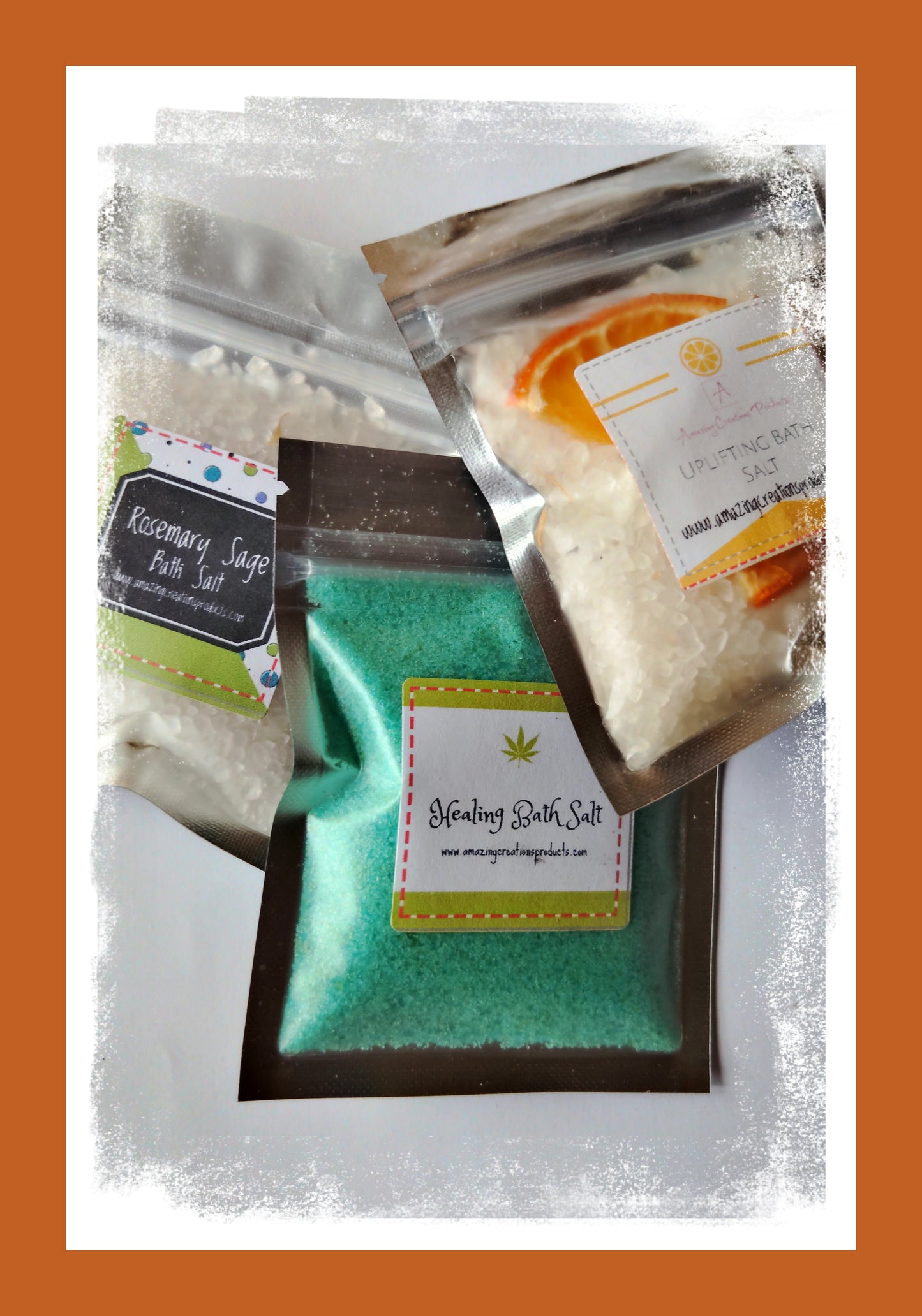 Bath Salt Sampler - Bath Salts available at Amazing Creations Products . Grab yours for $9.99 today!