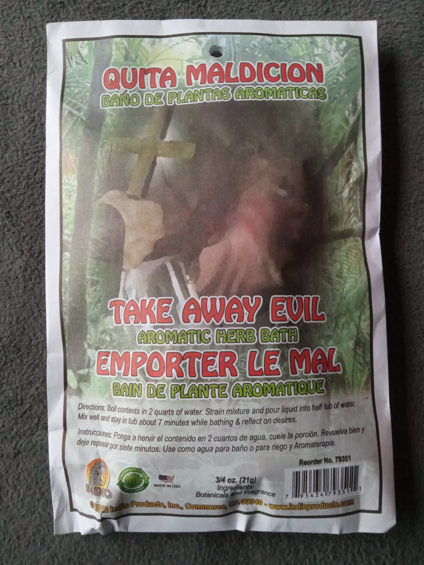 Take Away Evil (Quita Mal) Herb Bath - available at Amazing Creations Products . Grab yours for $7.95 today!