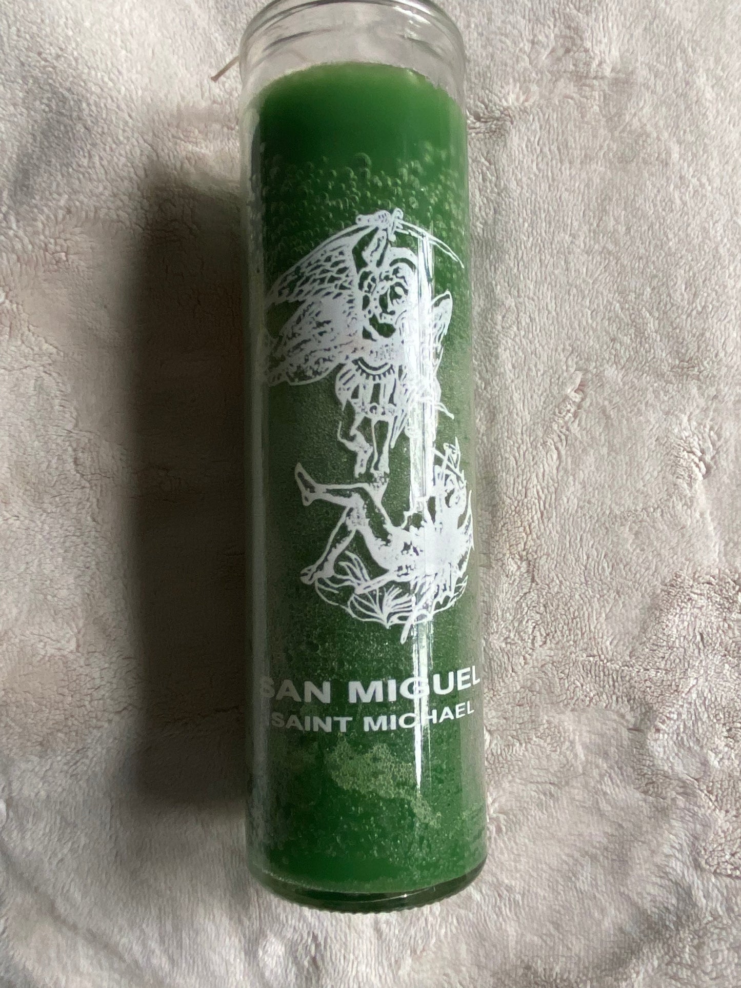 Saint Michael Candle (Green) - Candles available at Amazing Creations Products . Grab yours for $9.99 today!