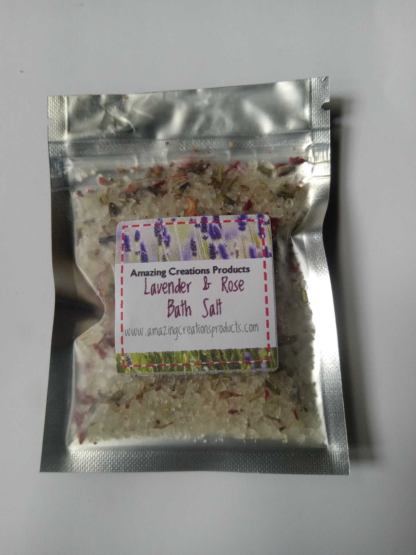  Lavender & Rose Bath Salts -  available at Amazing Creations Products . Grab yours for $10 today!
