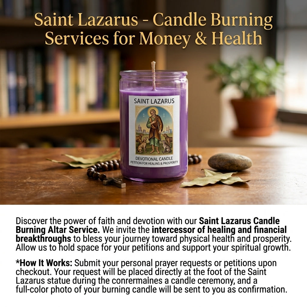 Saint Lazarus - Candle Burning Services for Money & Health