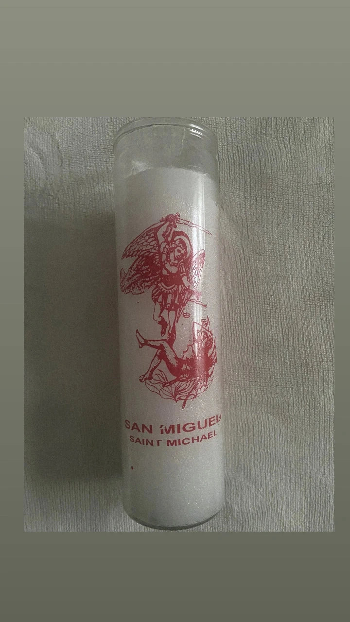  Saint Michael Candle (White) - Candles available at Amazing Creations Products . Grab yours for $9.99 today!