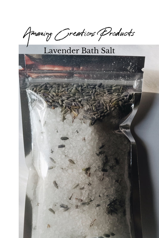  Lavender Bath  Salt -  available at Amazing Creations Products . Grab yours for $10 today!