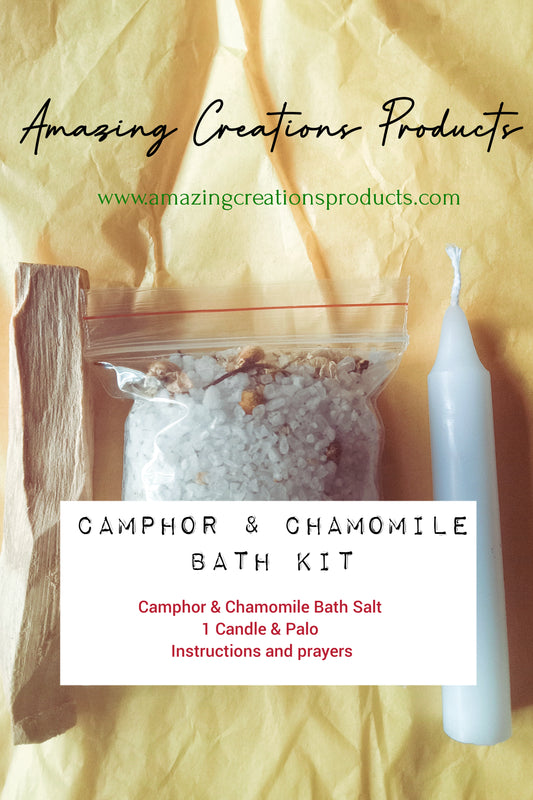  Camphor & Chamomile Kit -  available at Amazing Creations Products . Grab yours for $13.00 today!