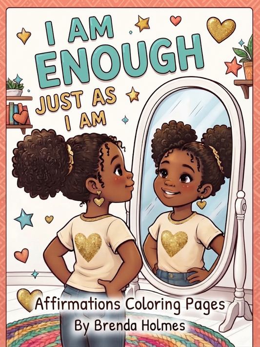 Affirmations Coloring Pages: "I Am Enough"