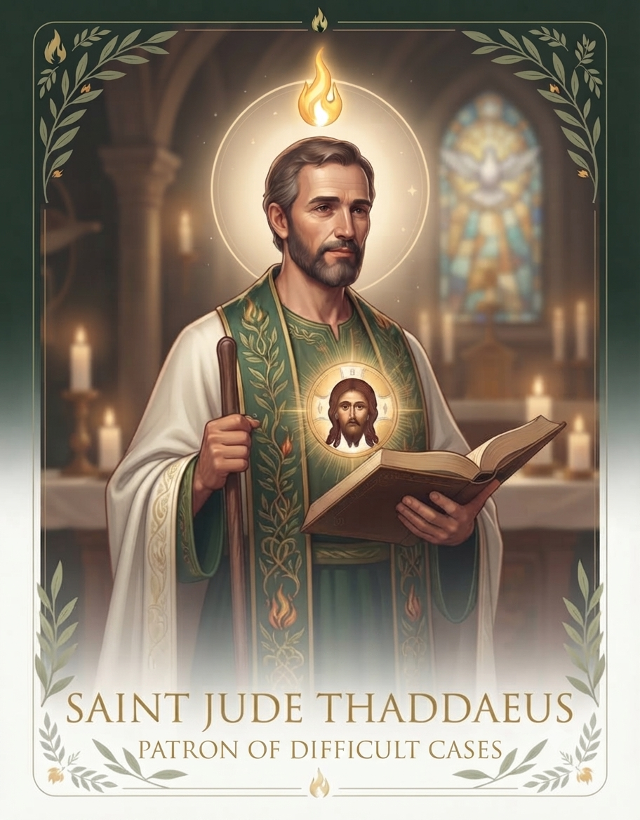 Saint Jude Prayer and Candle Guide/Digital Download