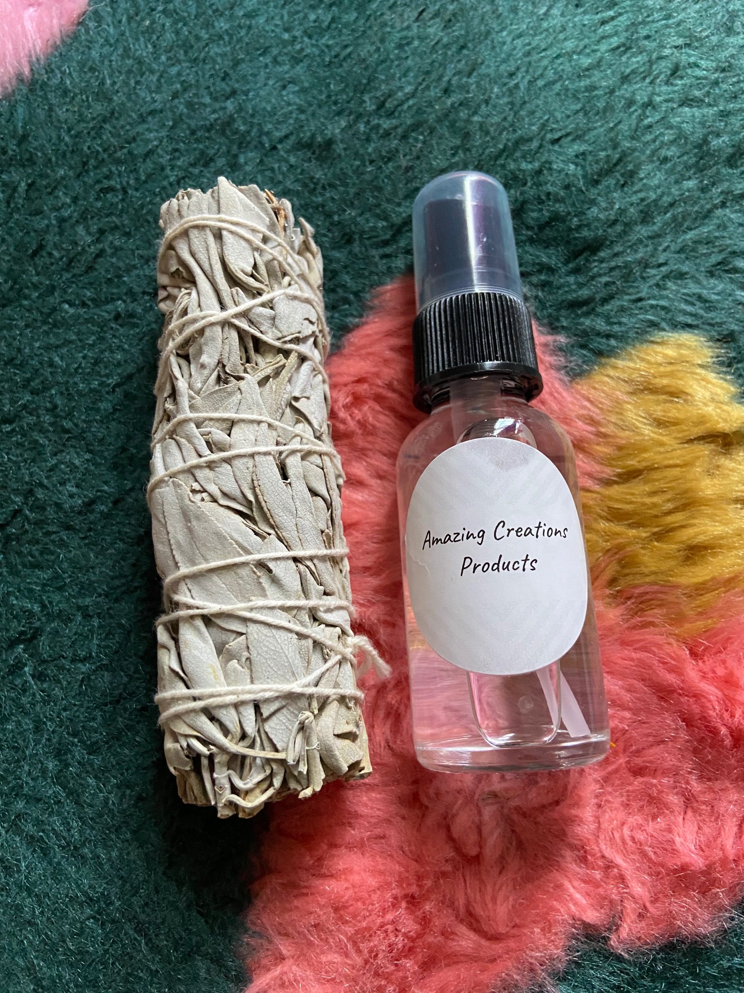  White Sage & Lavender Smudge Spray -  available at Amazing Creations Products . Grab yours for $8.00 today!